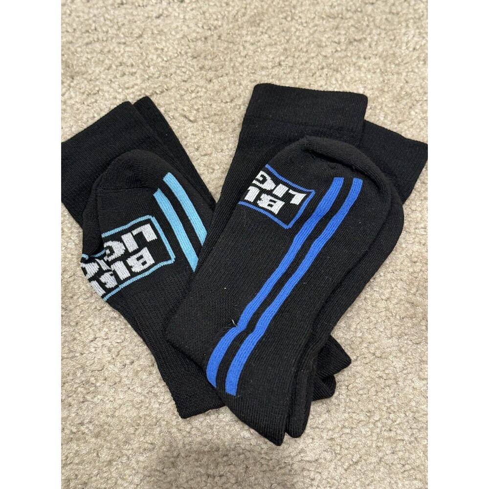 BUD LIGHT Logo Stripe Unisex Thick Warm Soft Socks 2 Pair Brand New